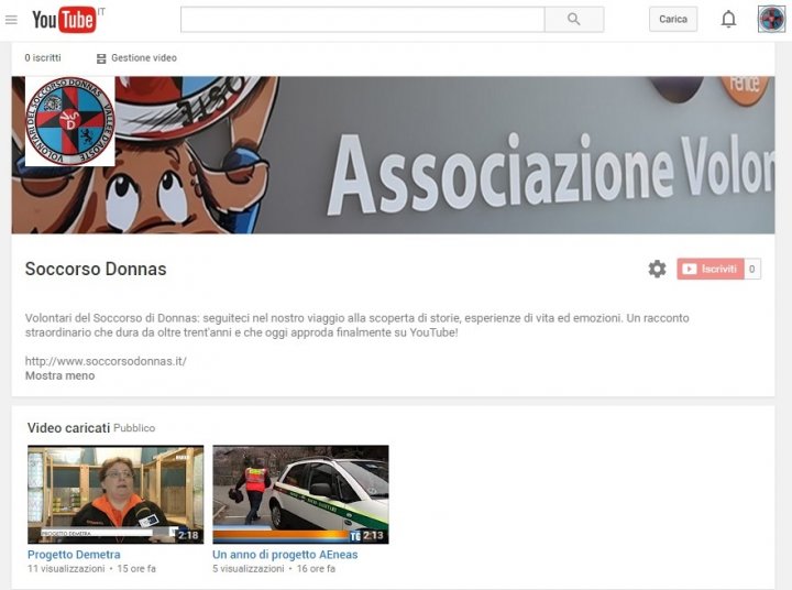 Canale Youtube Soccorso Donnas
